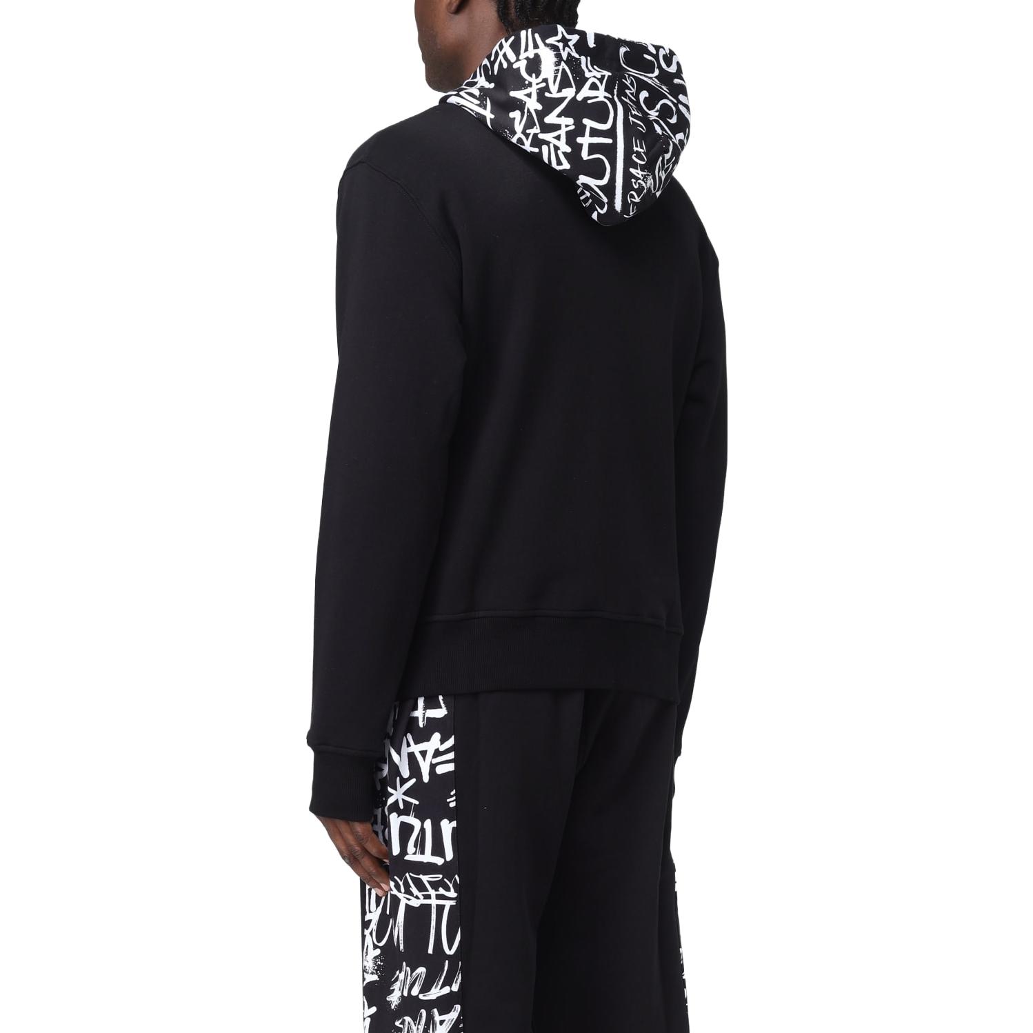 VERSACE JEANS  Black Hoodie Zip-Up Sweatshirt 75GAI3Z1-FS093-899 圖 5