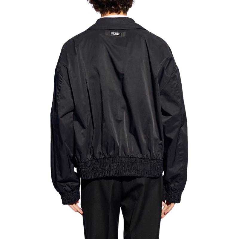 VERSACE JEANS  Black Solid Zip-Up Slim Fit Long Sleeve Jacket 76GAS413-N0305-899 圖 4