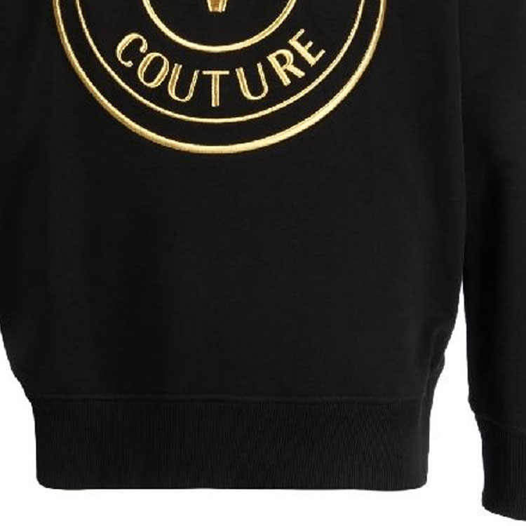 VERSACE JEANS  Logo Embroidered Sweatshirt Black 75GAIT05-CF06T-G89 圖 8