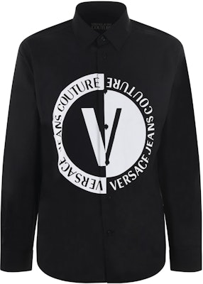 베르사체 진스 레터 프린트 포인트 칼라 긴팔 셔츠. 74GALY-R0CN0-02899 Order 베르사체 진스 레터 프린트 포인트 칼라 긴팔 셔츠. 74GALY-R0CN0-02899