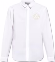 VERSACE JEANS White Long Sleeve Shirt with Logo Embroidery. 76GALYS-2CN002-EG03 VERSACE JEANS White Long Sleeve Shirt with Logo Embroidery. 76GALYS-2CN002-EG03