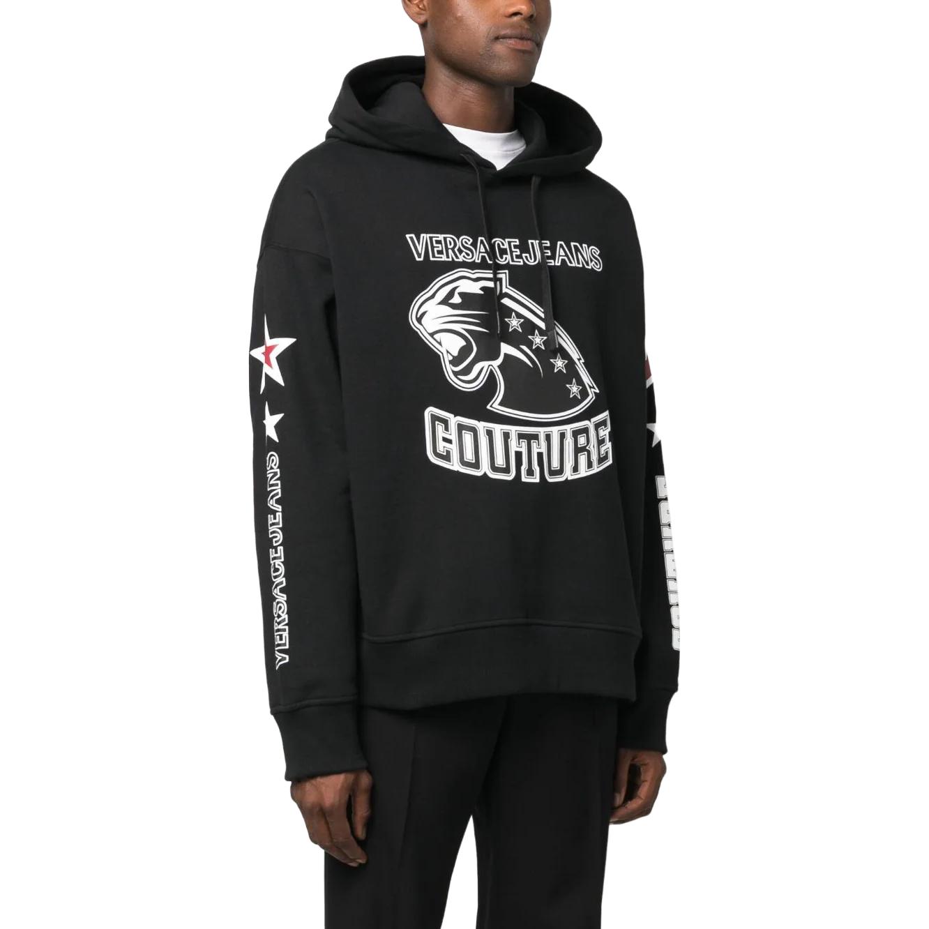 Purchase 范思哲牛仔黑色动物印花Logo卫衣 75GAIE05-CF02E-899