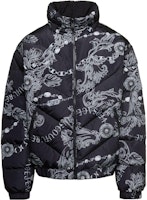 Versace Jeans Couture Black Full-Print Botanical Zip Jacket 75GAUD04-CQS70-899 Versace Jeans Couture Black Full-Print Botanical Zip Jacket 75GAUD04-CQS70-899
