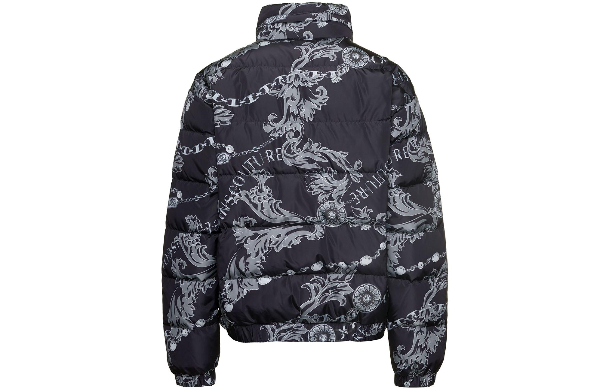 Lookbook Versace Jeans Couture  Black Full-Print Botanical Zip Jacket 75GAUD04-CQS70-899