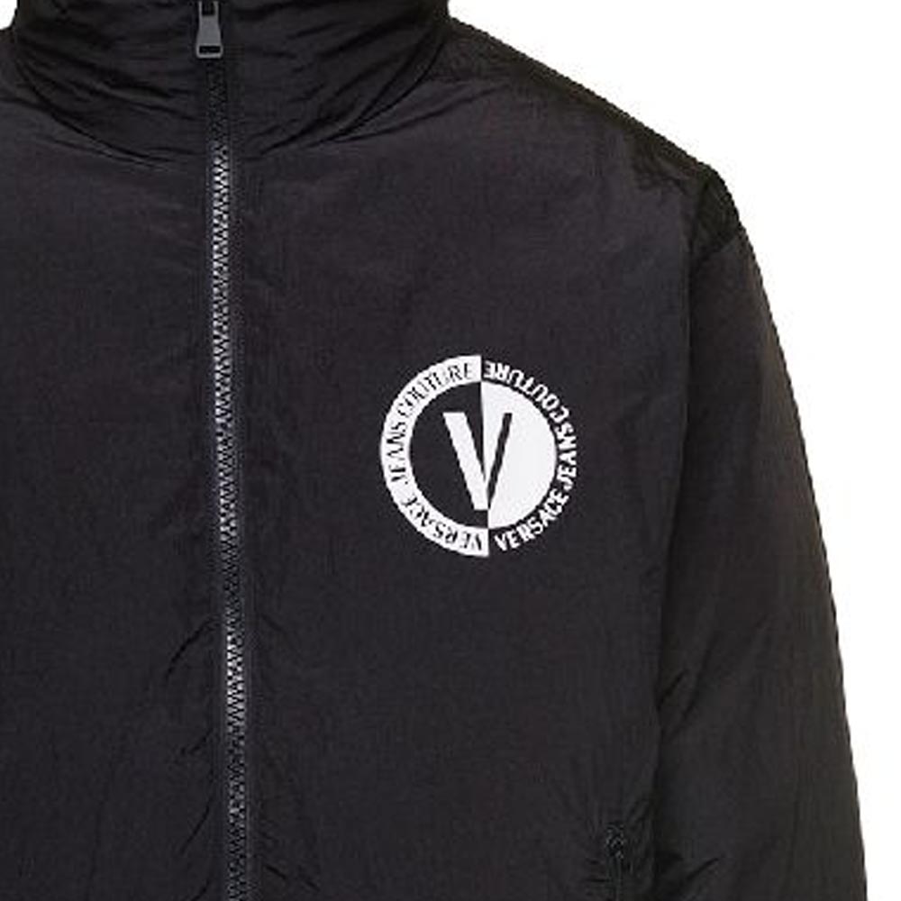 Cheap Versace Jeans Couture  Black Full-Print Botanical Zip Jacket 75GAUD04-CQS70-899