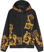 VERSACE JEANS COUTURE Black Graphic Print Hooded Zip Jacket E76GAS406-ECQS86-EG89 VERSACE JEANS COUTURE Black Graphic Print Hooded Zip Jacket E76GAS406-ECQS86-EG89