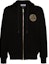 Buy VERSACE JEANS COUTURE Black Hoodie Jacket with Logo Embroidery Zip-up. 77GAIT00-CF00T-G89