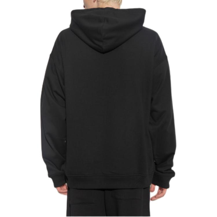 Purchase VERSACE JEANS COUTURE 黑色連帽上衣 字母印花設計 77GAIC01-CF02C-899