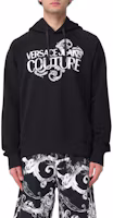 Purchase VERSACE JEANS COUTURE 黑色連帽衫附品牌字母印花。 76GAIG00CF01G-899
