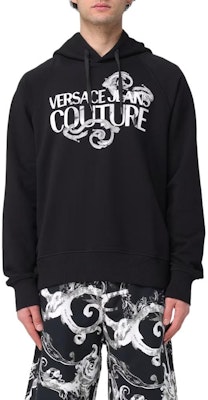 베르사체 진스 쿠튀르 블랙 로고 레터링 프린트 후디. 76GAIG00CF01G-899 Purchase 베르사체 진스 쿠튀르 블랙 로고 레터링 프린트 후디. 76GAIG00CF01G-899
