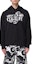 Purchase 베르사체 진스 쿠튀르 블랙 로고 레터링 프린트 후디. 76GAIG00CF01G-899