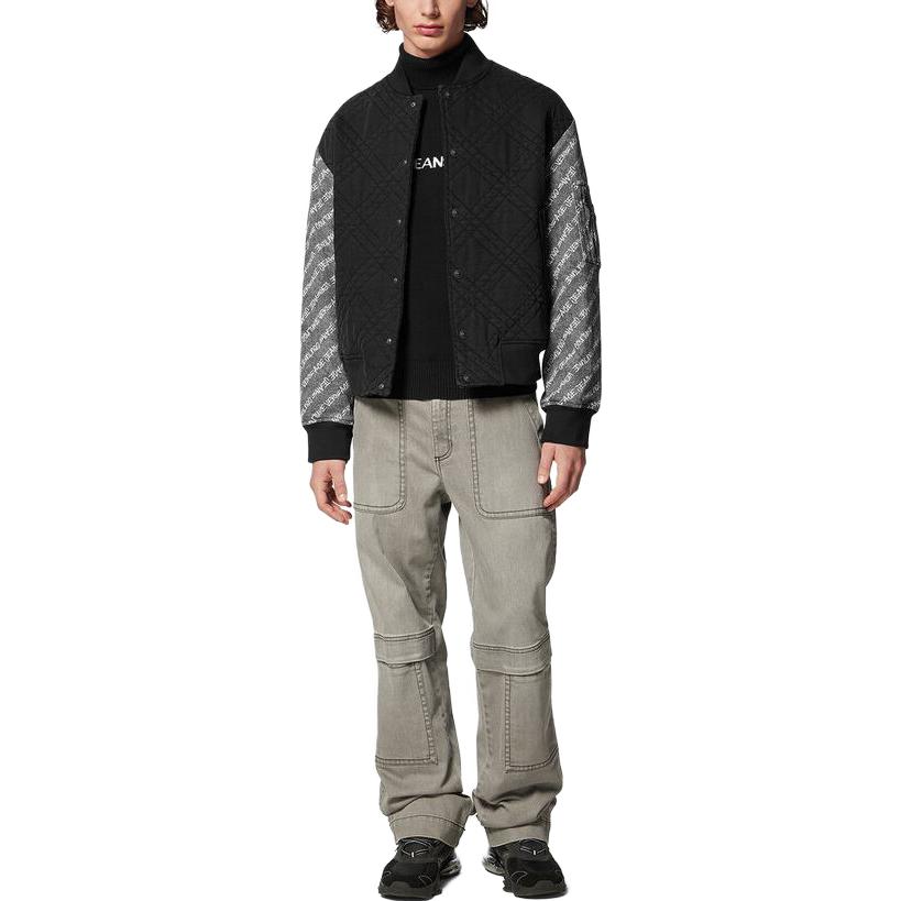 VERSACE JEANS COUTURE  Black Letter Print Knit Sweater. 75GAFM07CM06HA0E 圖 3