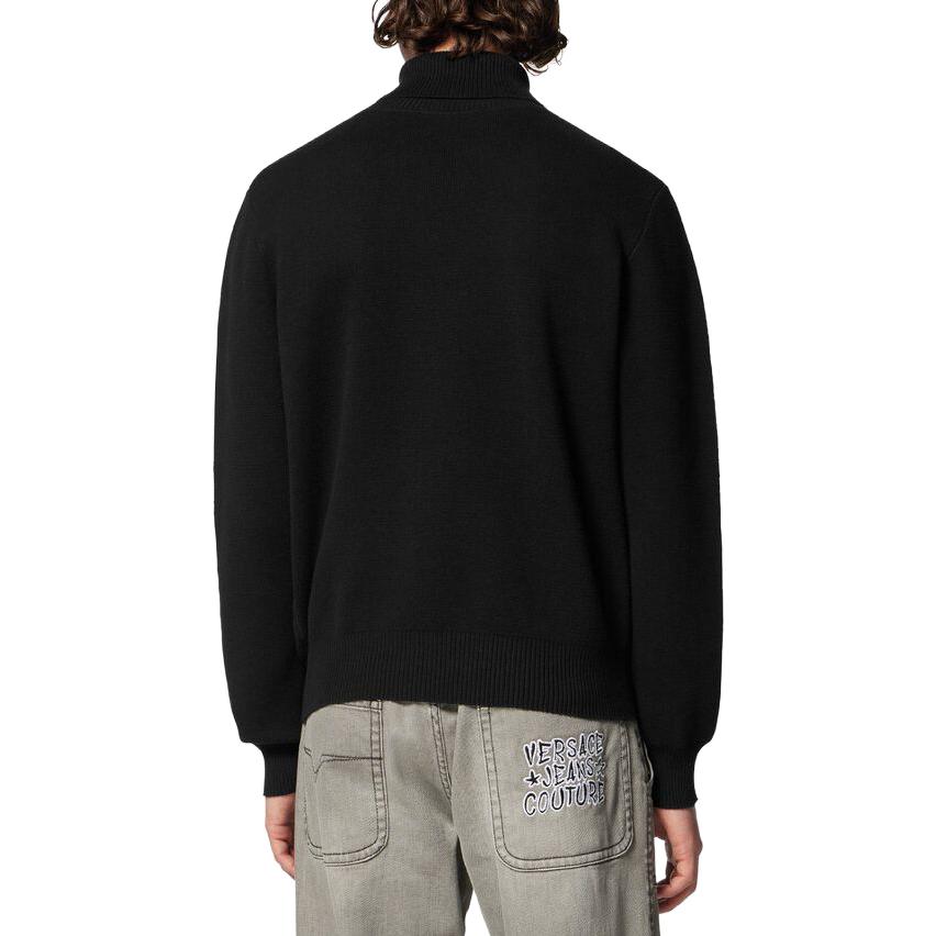 VERSACE JEANS COUTURE  Black Letter Print Knit Sweater. 75GAFM07CM06HA0E 圖 5