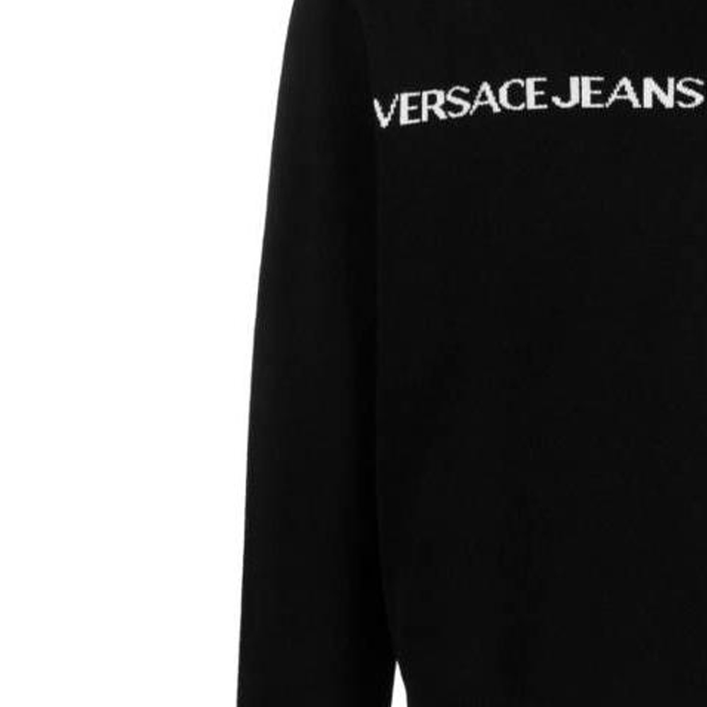VERSACE JEANS COUTURE  Black Letter Print Knit Sweater. 75GAFM07CM06HA0E 圖 7