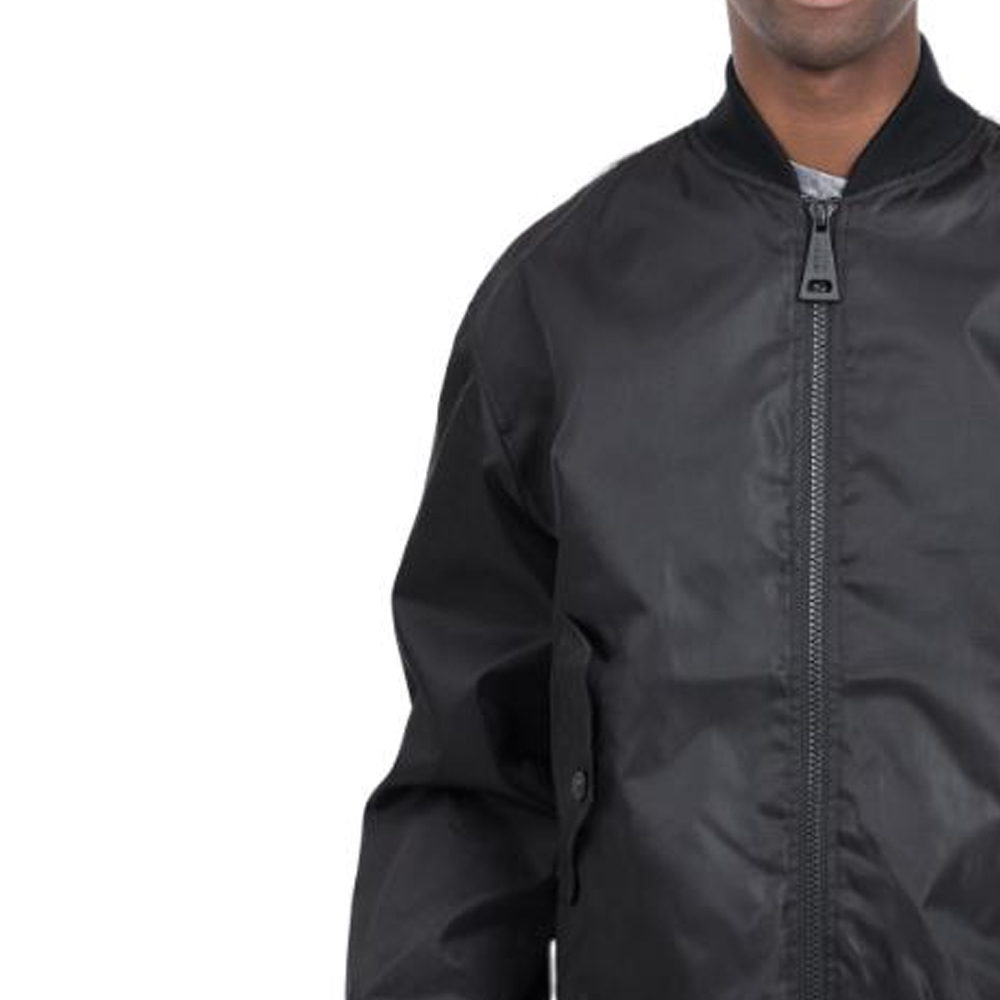 Purchase VERSACE JEANS COUTURE  Black Logo Bomber Jacket with Long Sleeves 76GAS408CQD20899