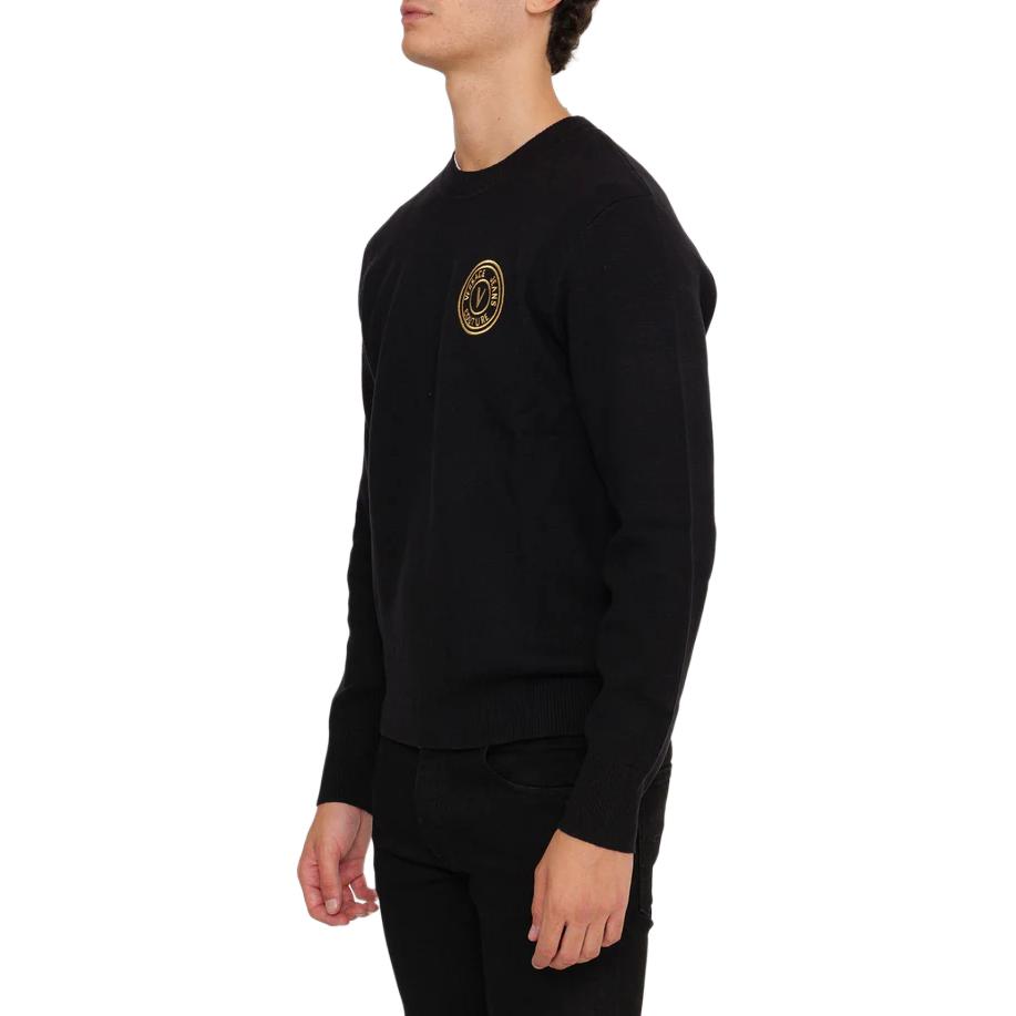 VERSACE JEANS COUTURE  Black Logo Crewneck Sweater. 77GAFMH7-CMH41-G89 圖 6