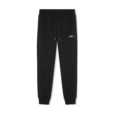 VERSACE JEANS COUTURE Black Logo Jogger Drawstring Pants 76GAAE05-CF00E-899