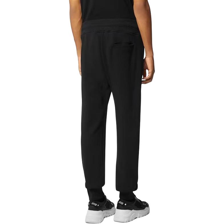 Lookbook VERSACE JEANS COUTURE 黑色logo印花抽繩運動長褲 76GAAT0-2CF01-TG89