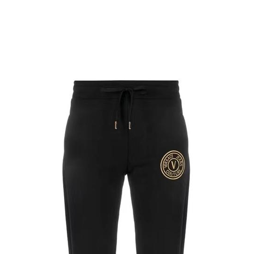 Purchase VERSACE JEANS COUTURE 黑色logo印花抽繩運動長褲 76GAAT0-2CF01-TG89