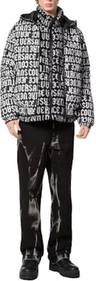 VERSACE JEANS COUTURE Black Monogram Print High Neck Zip Jacket E77GAS426-EU0019-EL01 Lookbook VERSACE JEANS COUTURE Black Monogram Print High Neck Zip Jacket E77GAS426-EU0019-EL01