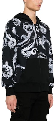 베르사체 진스 쿠튀르 블랙 패턴 후드 집업 재킷 77GAI3Z1-FS161-KJ2 Purchase 베르사체 진스 쿠튀르 블랙 패턴 후드 집업 재킷 77GAI3Z1-FS161-KJ2