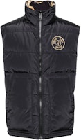 VERSACE Jeans Couture Black Sleeveless Vest with Logo Patch. 77GAPD22-CQD54-G89 VERSACE Jeans Couture Black Sleeveless Vest with Logo Patch. 77GAPD22-CQD54-G89