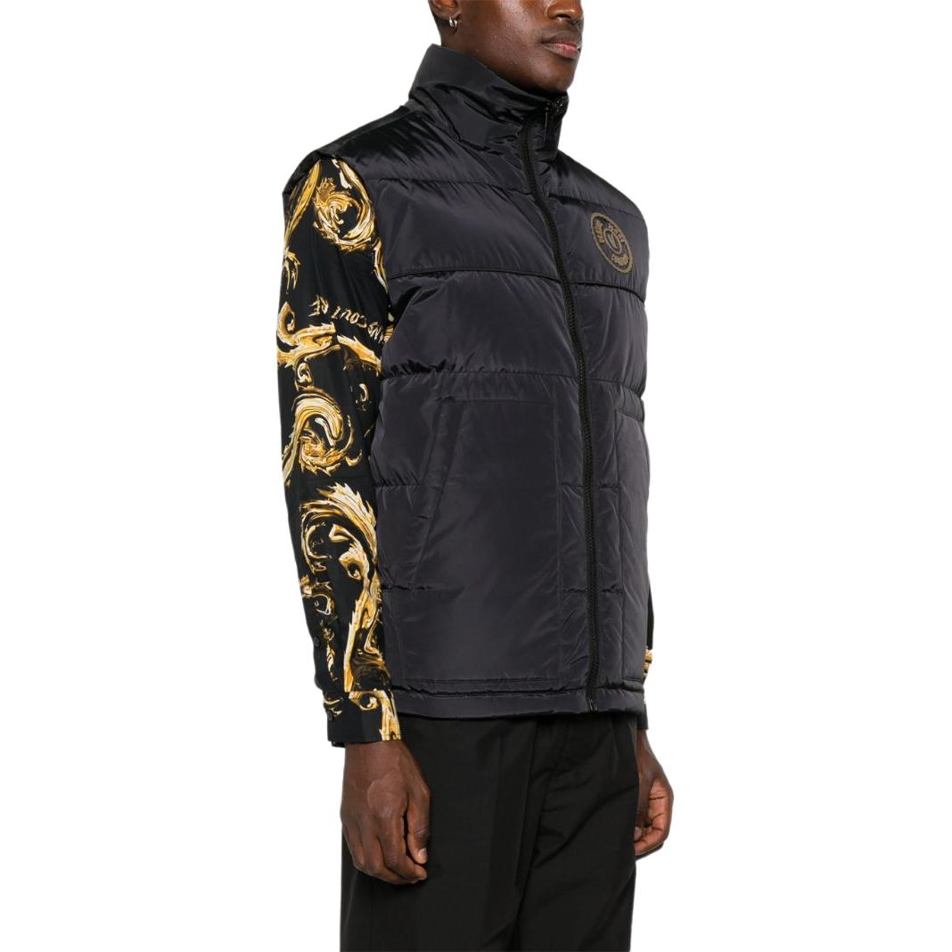 Details for VERSACE Jeans Couture Baju Hitam Tanpa Lengan dengan Patch Logo. 77GAPD22-CQD54-G89