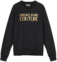 VERSACE JEANS COUTURE Black Solid Color Casual Sweatshirt. 75GAIT01-CF06T-G89 VERSACE JEANS COUTURE Black Solid Color Casual Sweatshirt. 75GAIT01-CF06T-G89