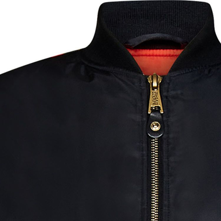 Details for VERSACE JEANS COUTURE  Black Zip-Up Letter Print Jacket 75GASD07-CQD20-899