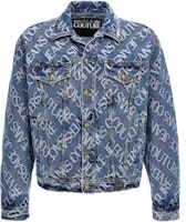VERSACE JEANS COUTURE Blue All-Over Print Jacket. 75GAS400DW054L19904 VERSACE JEANS COUTURE Blue All-Over Print Jacket. 75GAS400DW054L19904