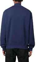 Shop VERSACE JEANS COUTURE Jaket Bomber Zip Cetak Huruf Biru 75GAIG07-CF00G-238