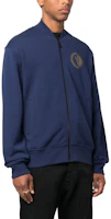 Purchase VERSACE JEANS COUTURE Jaket Bomber Zip Cetak Huruf Biru 75GAIG07-CF00G-238