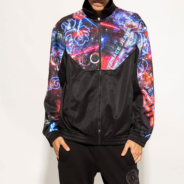 Purchase 范思哲牛仔時尚黑色休閒外套 73GAI305-FS040-MS3