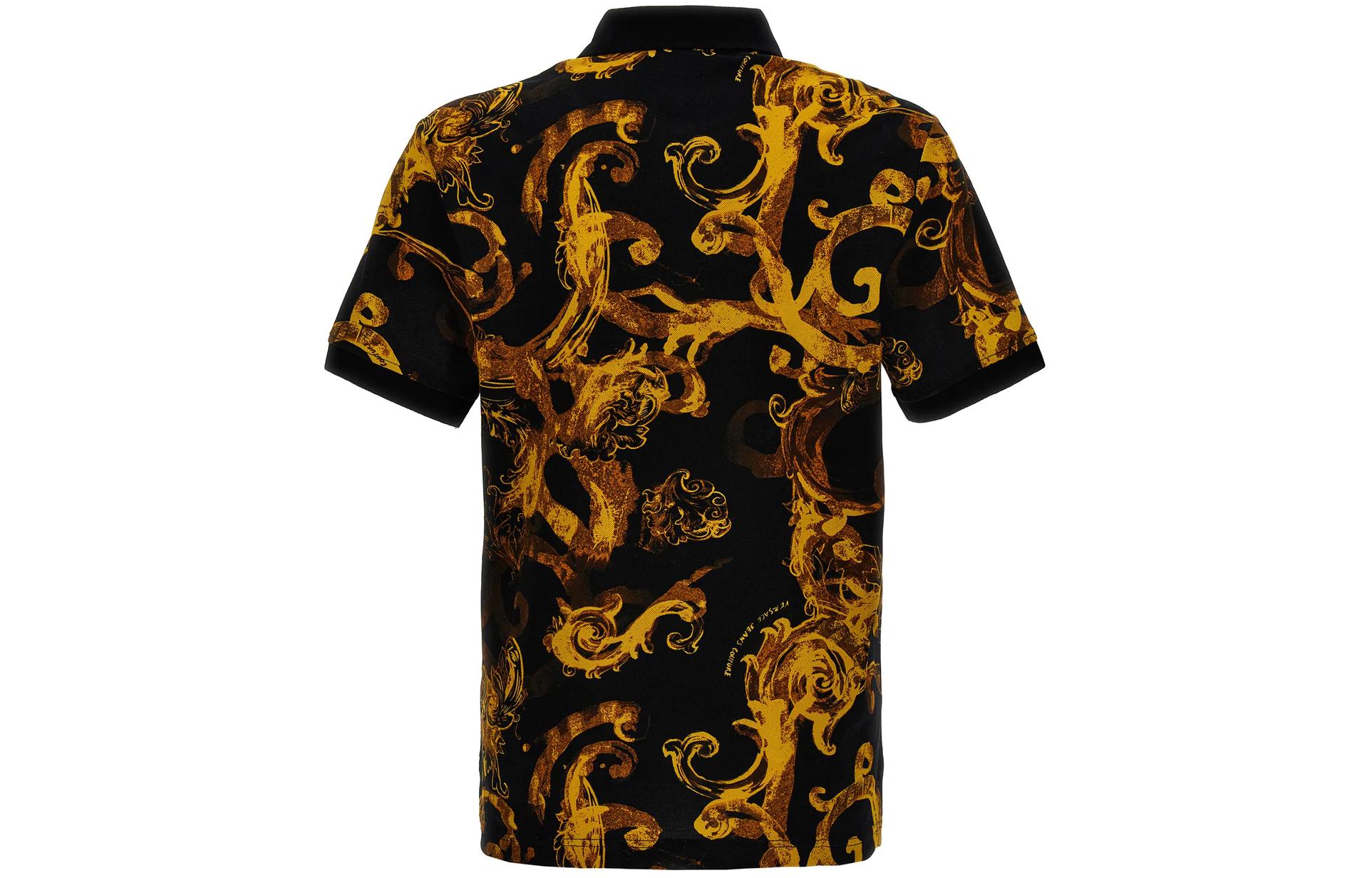 Lookbook VERSACE JEANS COUTURE  Colorblock Button Polo T-Shirt Multicolor 76GAG6S0-JS286-G89