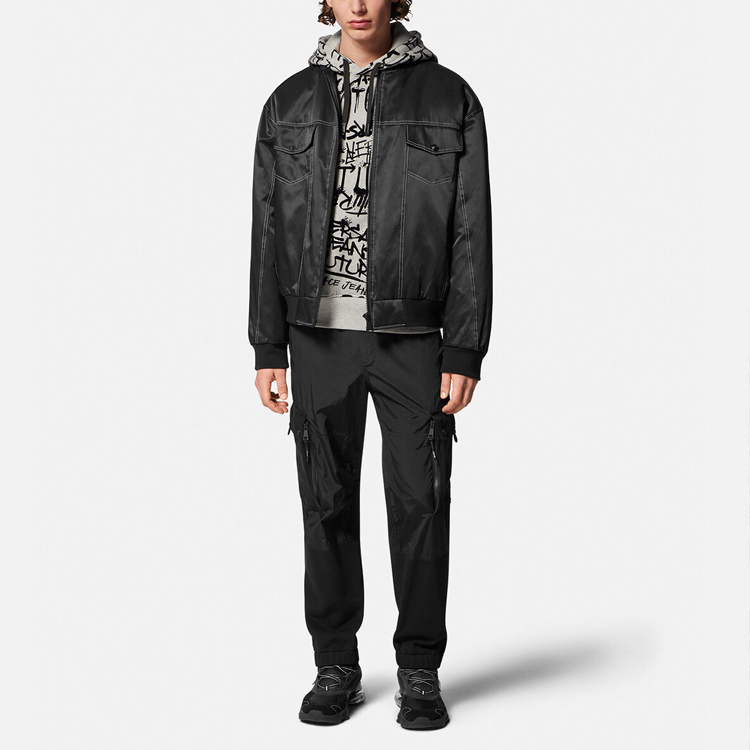 VERSACE JEANS COUTURE  Graffiti Print Hoodie in Grey. 75GAI3C0-FS095-802 圖 3