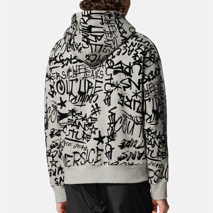 VERSACE JEANS COUTURE  Graffiti Print Hoodie in Grey. 75GAI3C0-FS095-802 圖 5