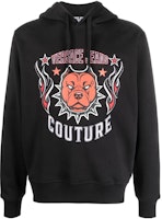VERSACE JEANS COUTURE Logo Animal Print Hoodie - Black. 75GAIE03-CF02E-899 VERSACE JEANS COUTURE Logo Animal Print Hoodie - Black. 75GAIE03-CF02E-899