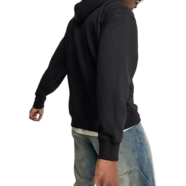 Shop Sudadera con Capucha Negro de VERSACE JEANS COUTURE con Logo y Estampado Animal. 75GAIE03-CF02E-899