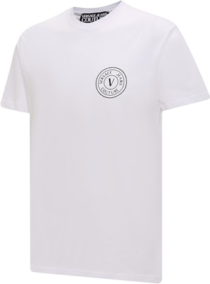 VERSACE JEANS COUTURE Logo Print Crewneck T-Shirt White 74GAHT06-CJ00T-003 Shop VERSACE JEANS COUTURE Logo Print Crewneck T-Shirt White 74GAHT06-CJ00T-003