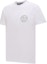 Shop VERSACE JEANS COUTURE Logo Print Crewneck T-Shirt White 74GAHT06-CJ00T-003