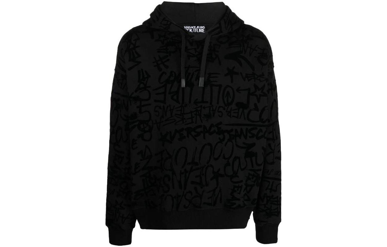 VERSACE JEANS COUTURE  Loose Fit All-Over Logo Print Hoodie. 75GAI3C0-FS095-899 圖 2