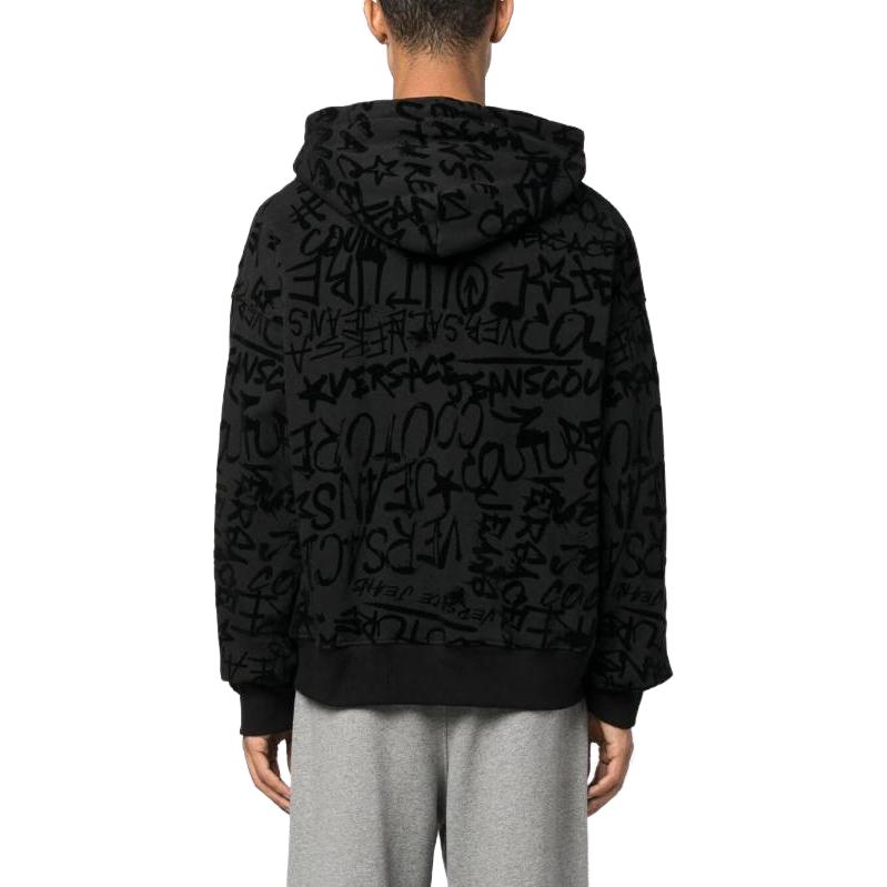 VERSACE JEANS COUTURE  Loose Fit All-Over Logo Print Hoodie. 75GAI3C0-FS095-899 圖 4