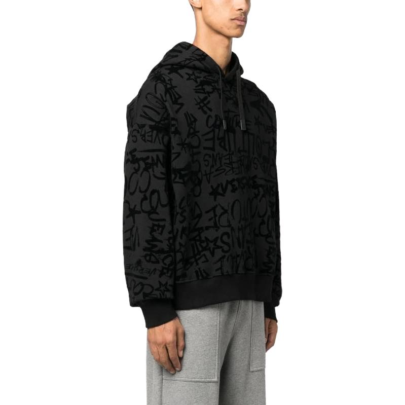 VERSACE JEANS COUTURE  Loose Fit All-Over Logo Print Hoodie. 75GAI3C0-FS095-899 圖 5