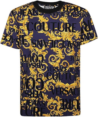 VERSACE JEANS COUTURE Multicolor Logo Print Crewneck T-Shirt. B3GVA7SA-S0630-200 Order VERSACE JEANS COUTURE Multicolor Logo Print Crewneck T-Shirt. B3GVA7SA-S0630-200