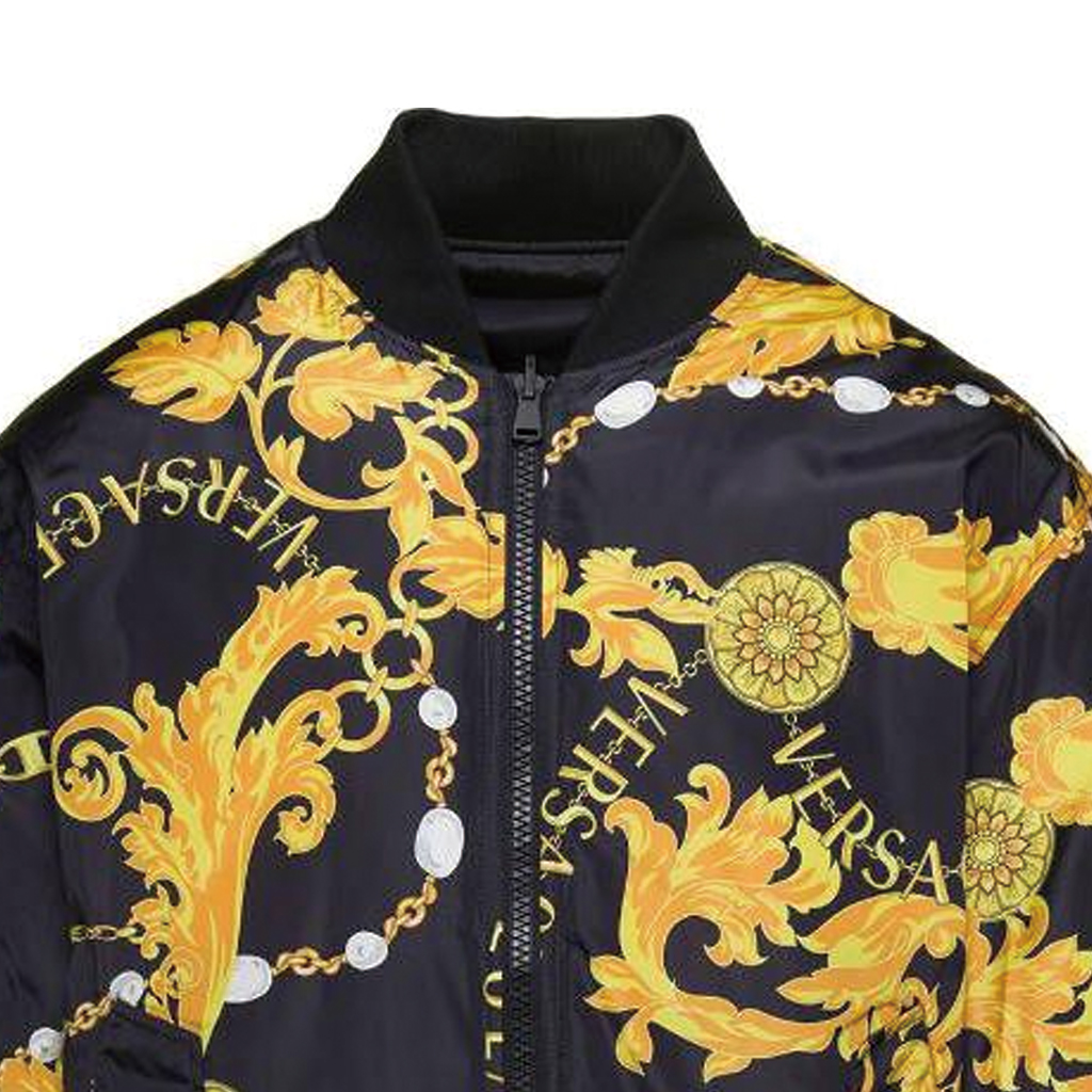 VERSACE JEANS COUTURE  Reversible Baroque Print Zip-Up Jacket 75GASD04-CQS70-G89 圖 5