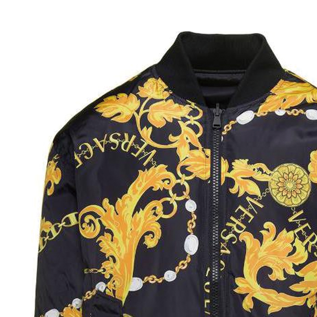 VERSACE JEANS COUTURE  Reversible Baroque Print Zip-Up Jacket 75GASD04-CQS70-G89 圖 6