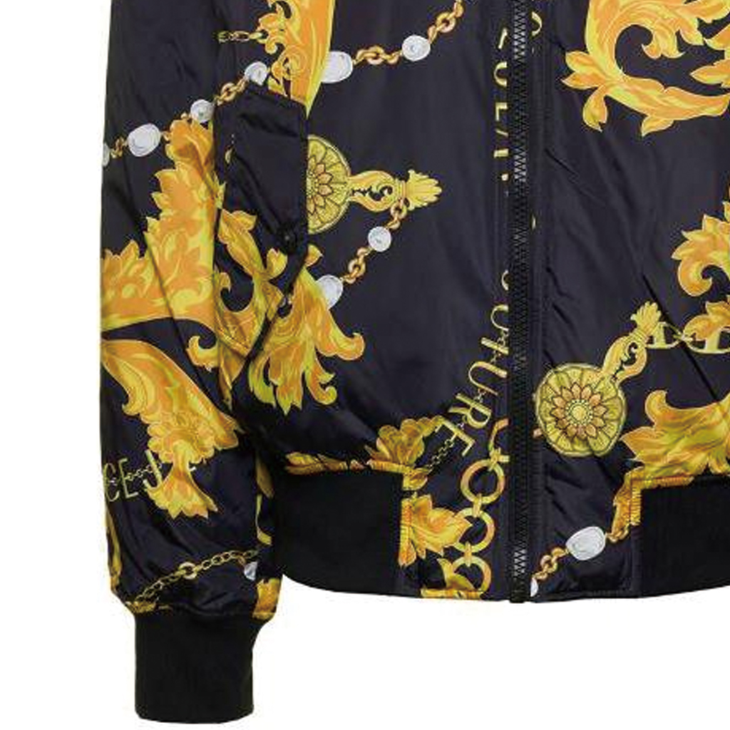 VERSACE JEANS COUTURE  Reversible Baroque Print Zip-Up Jacket 75GASD04-CQS70-G89 圖 7