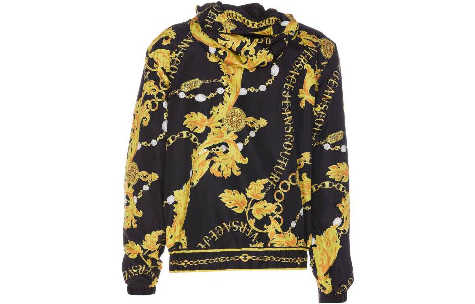Lookbook VERSACE JEANS COUTURE  Slim Fit All-Over Print Hoodie Jacket - Black 75GASD05-CQS72-G89