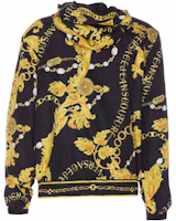 Lookbook VERSACE JEANS COUTURE Slim Fit All-Over Print Hoodie Jacket - Black 75GASD05-CQS72-G89