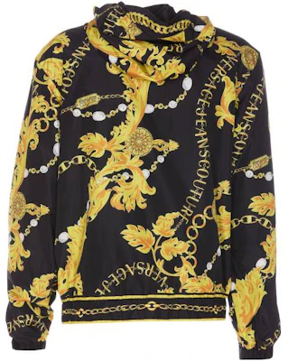 VERSACE JEANS COUTURE Slim Fit All-Over Print Hoodie Jacket - Black 75GASD05-CQS72-G89 Lookbook VERSACE JEANS COUTURE Slim Fit All-Over Print Hoodie Jacket - Black 75GASD05-CQS72-G89